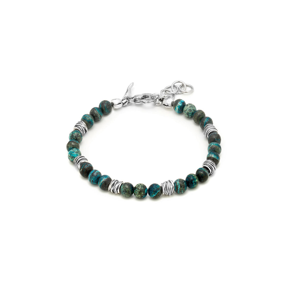 Bracciale Tango Diaspro Verde Giovanni Raspini in argento 925 — 22 cm