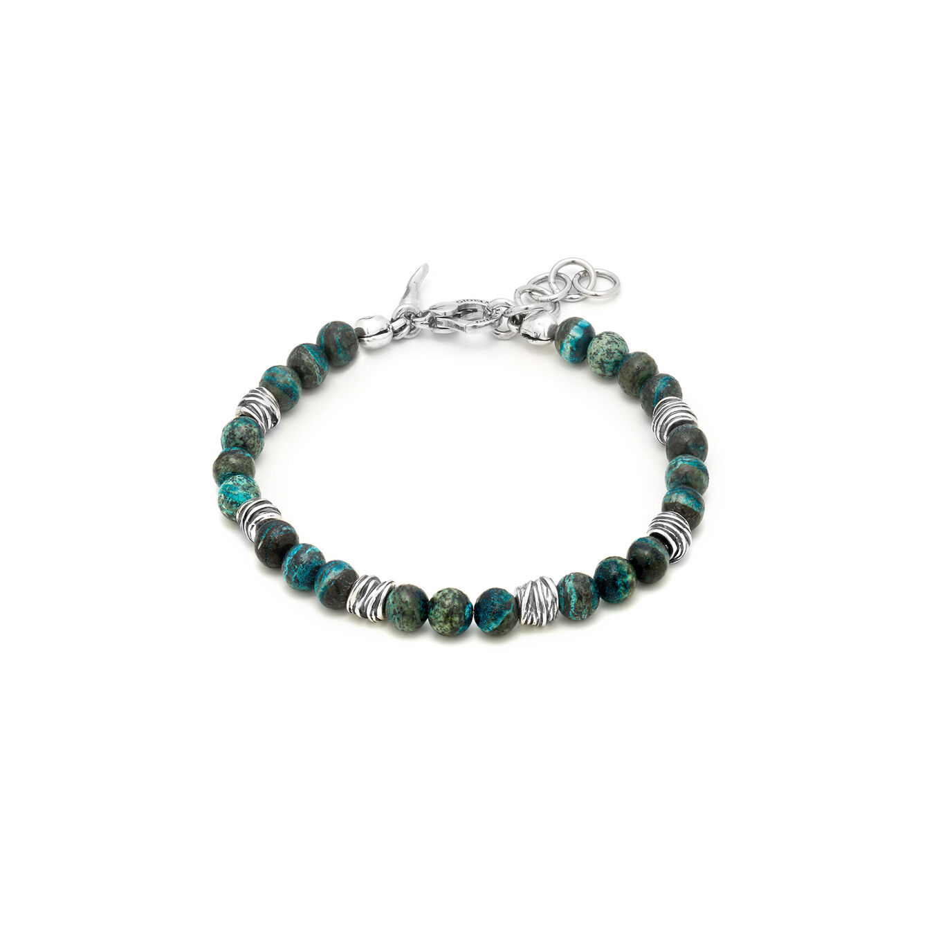 Bracciale Tango Diaspro Verde Giovanni Raspini in argento 925 — 22 cm