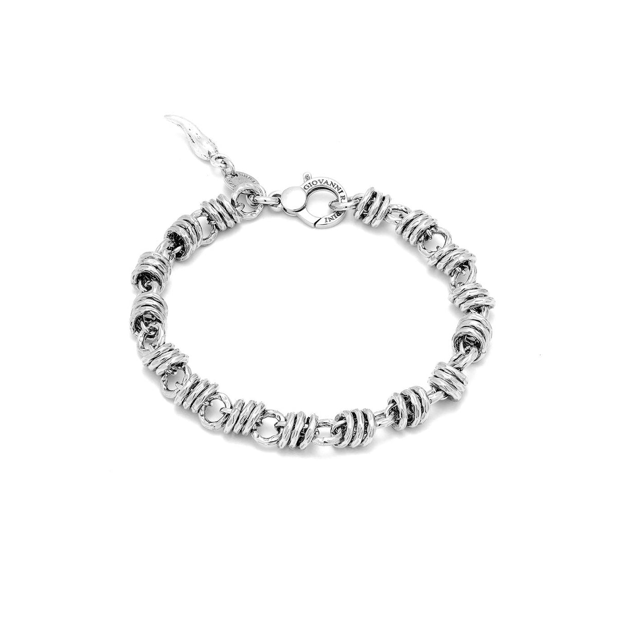 Bracciale Vic Giovanni Raspini in argento 925 martellato — 21 cm