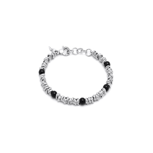 Bracciale Nodini e Onice Giovanni Raspini in argento 925 — 22 cm