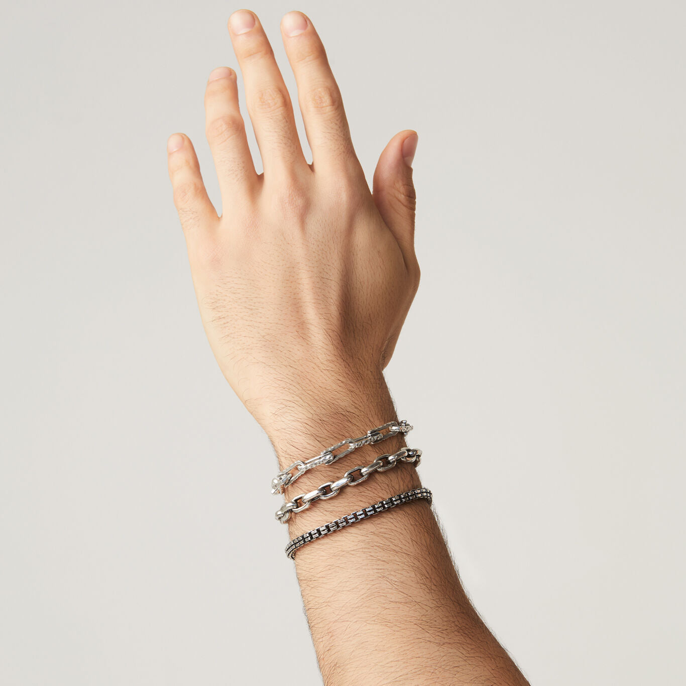 Bracciale maglia quadra Giovanni Raspini — 21 cm