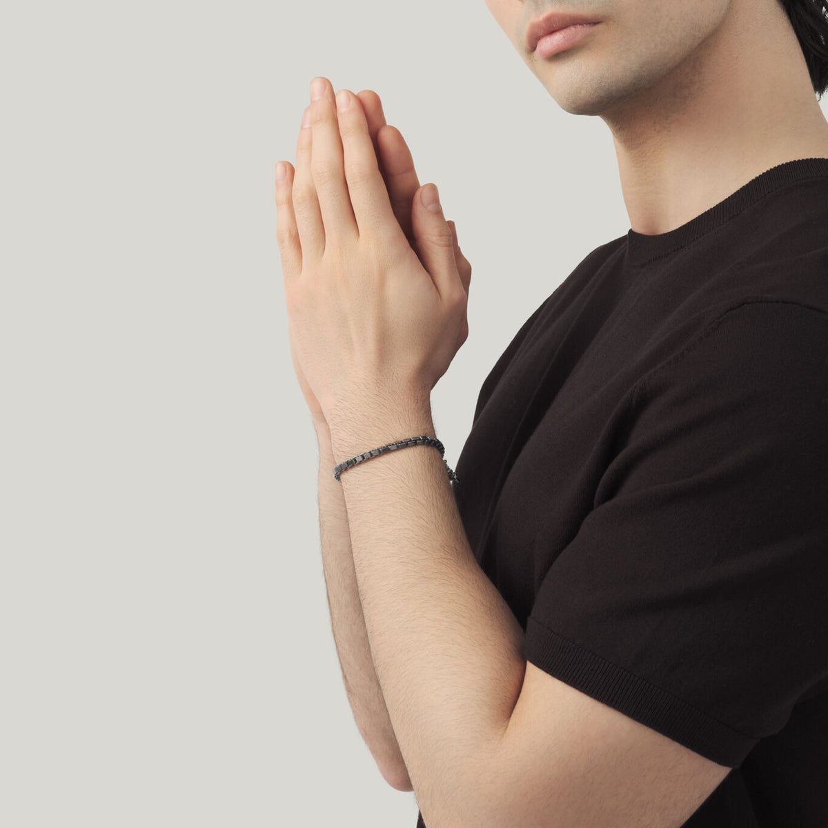 Bracciale Maglia Quadra Black Giovanni Raspini