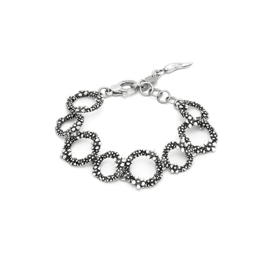 Bracciale Millefiori Giovanni Raspini in argento 925 — 18,5 cm