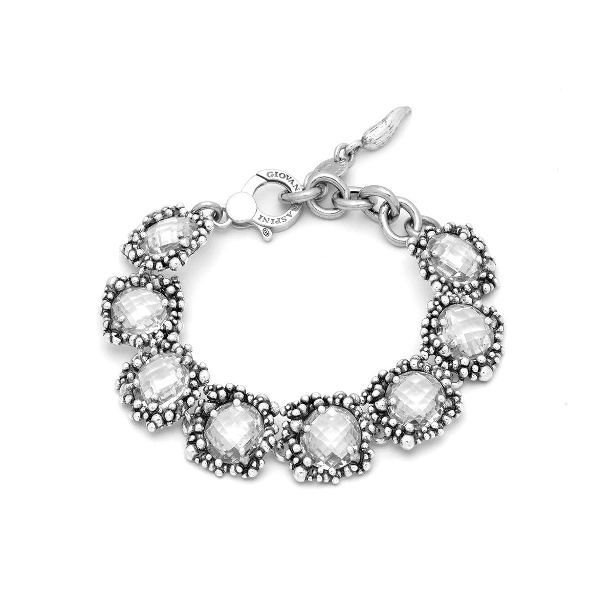 Bracciale Shine Grande Giovanni Raspini in argento 925 e zirconi — 21 cm