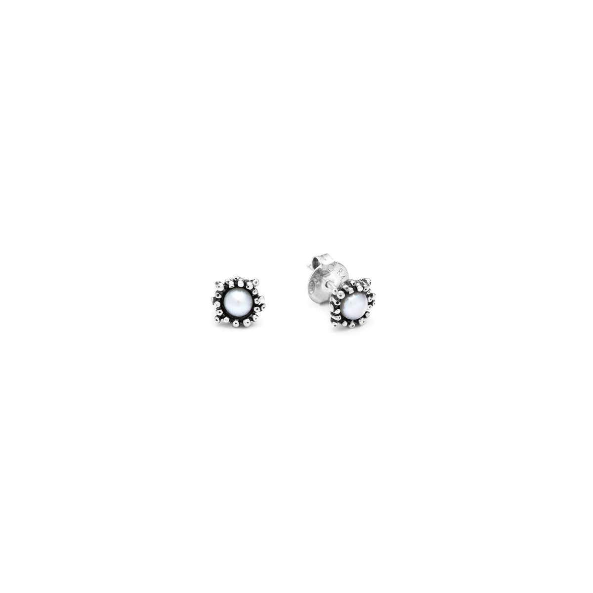 Orecchini Anemone Mini Giovanni Raspini in argento 925 e perle