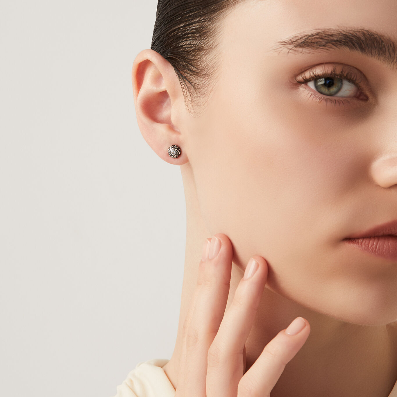 Orecchini Mini Margherite e Zircone Giovanni Raspini