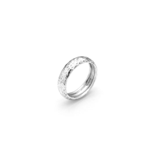 Anello Martellato Giovanni Raspini in argento 925 brunito — misura 22