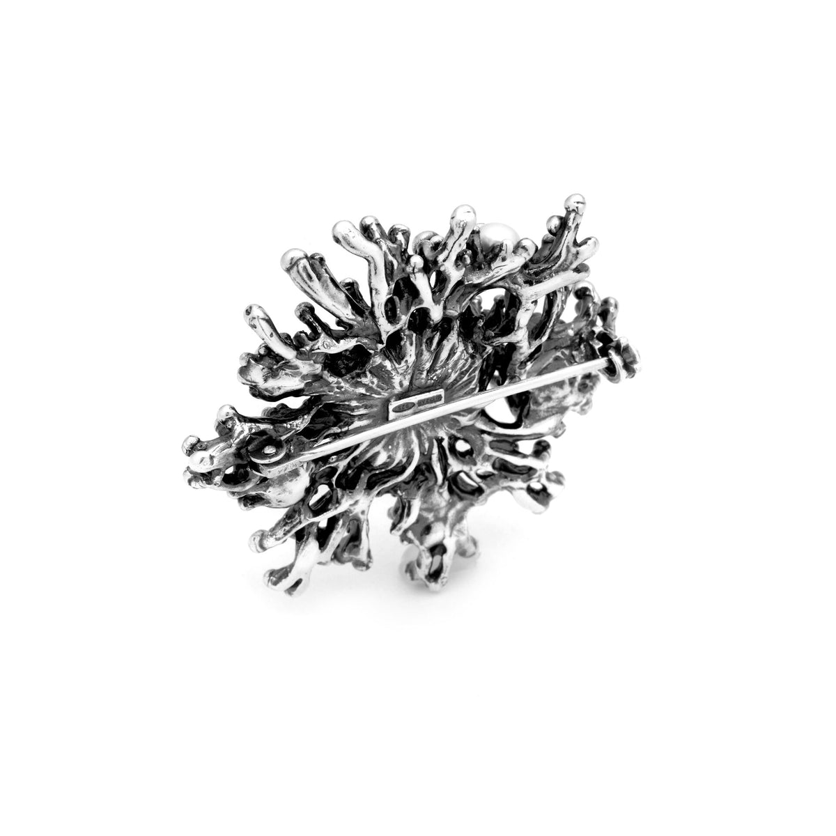 Spilla Anemone Giovanni Raspini in argento 925 e perle naturali