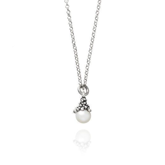 Pendente Mini Drops Giovanni Raspini in argento 925 e perla — 45 cm