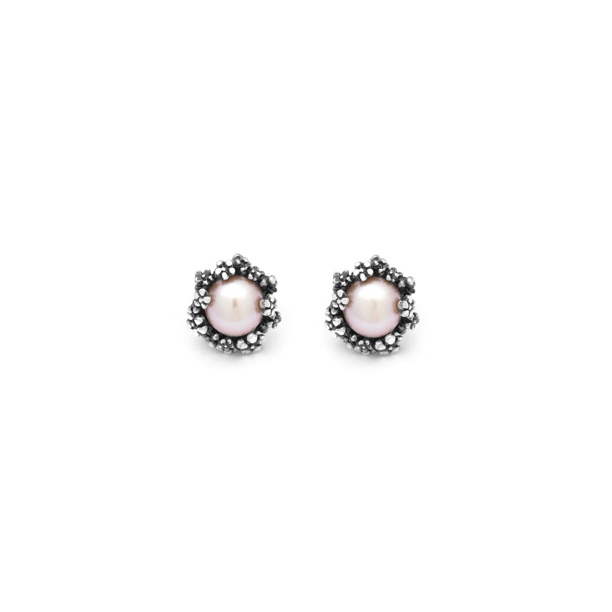 Orecchini Blossom Giovanni Raspini in argento 925 e perle rosa naturali