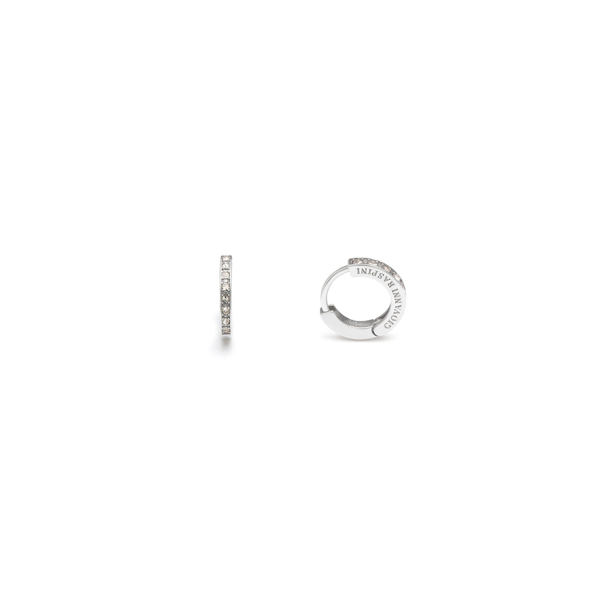 Orecchini Huggie Crystal Giovanni Raspini in argento 925 e zirconi