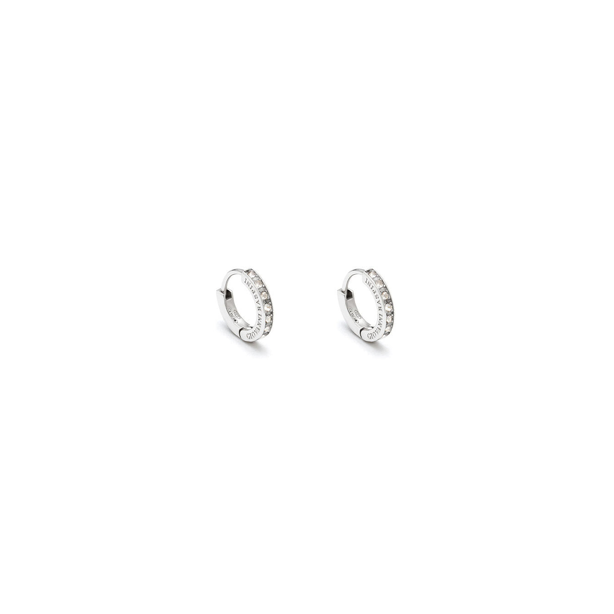Orecchini Huggie Crystal piccoli Giovanni Raspini in argento 925