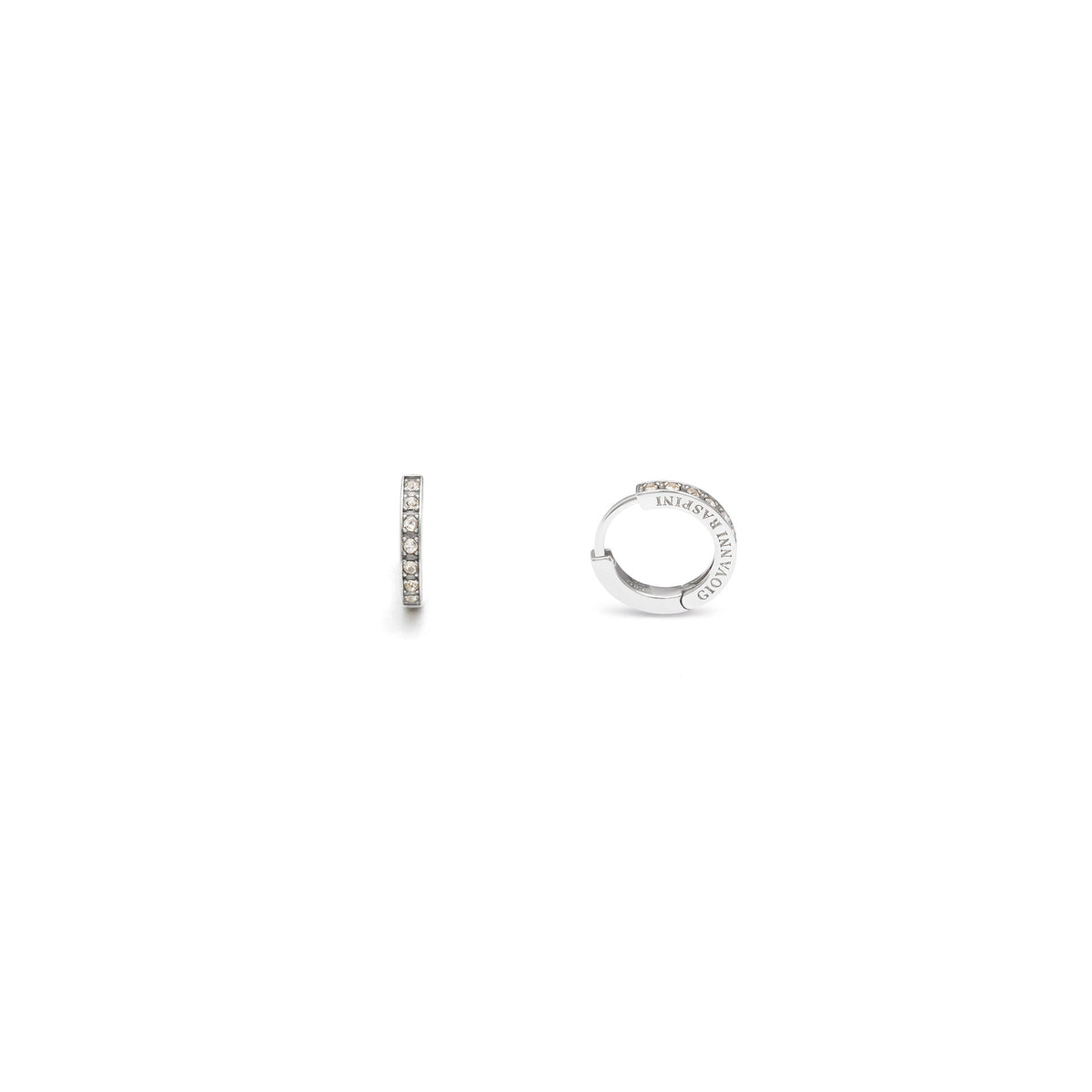 Orecchini Huggie Crystal piccoli Giovanni Raspini in argento 925