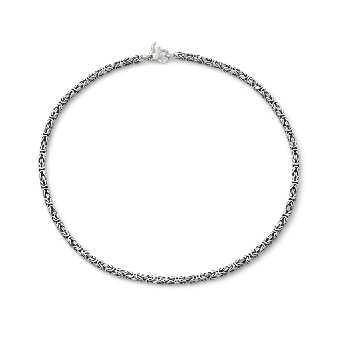 Collana Bizantina Quadra Piccola Giovanni Raspini in argento 925 — 50 cm
