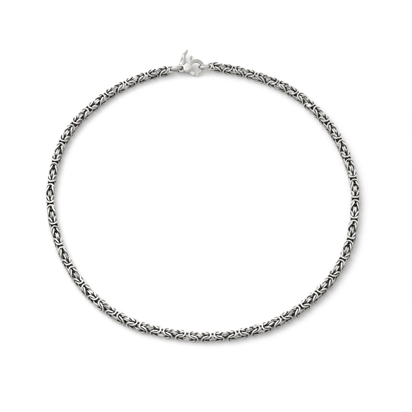Collana Bizantina Quadra Piccola Giovanni Raspini in argento 925 — 50 cm