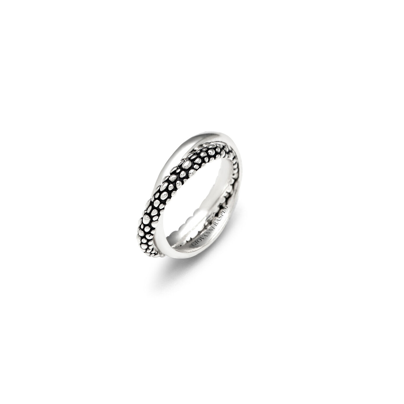 Anello Doppio Perlage Giovanni Raspini argento 925