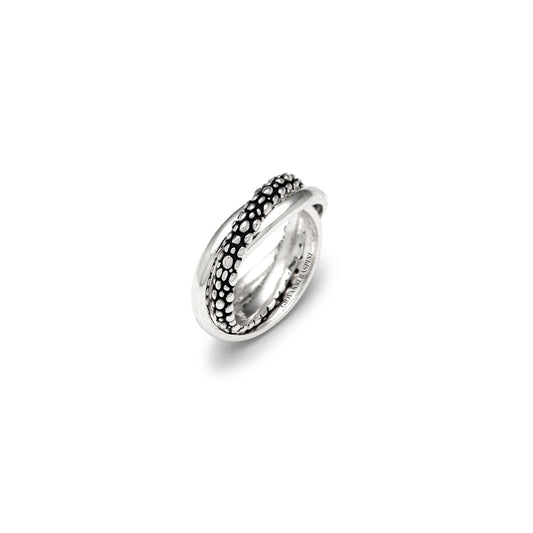 Anello Triplo Perlage Giovanni Raspini argento 925