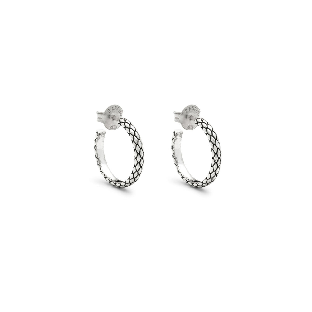 Orecchini Cerchio Texture Giovanni Raspini in argento 925
