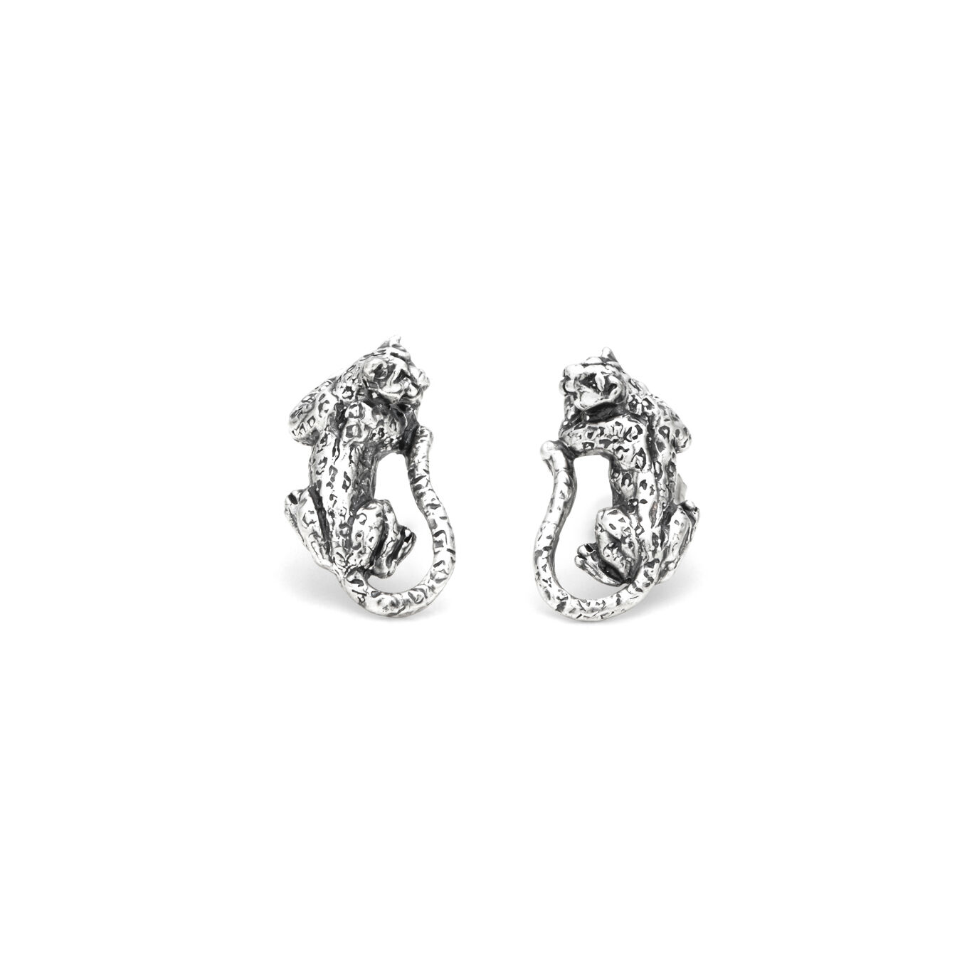 Orecchini Bottone Leopardo Giovanni Raspini in argento 925