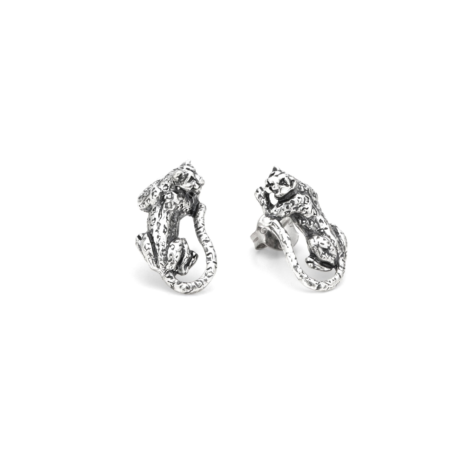 Orecchini Bottone Leopardo Giovanni Raspini in argento 925