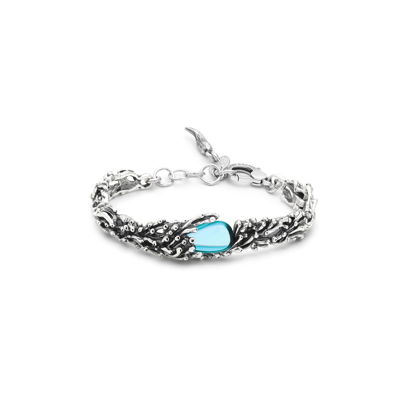 Bracciale Goccia Oceano Giovanni Raspini in argento e cristallo — 20 cm
