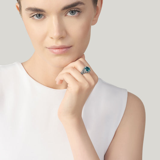 Anello Blue Ivy Grande in argento 925