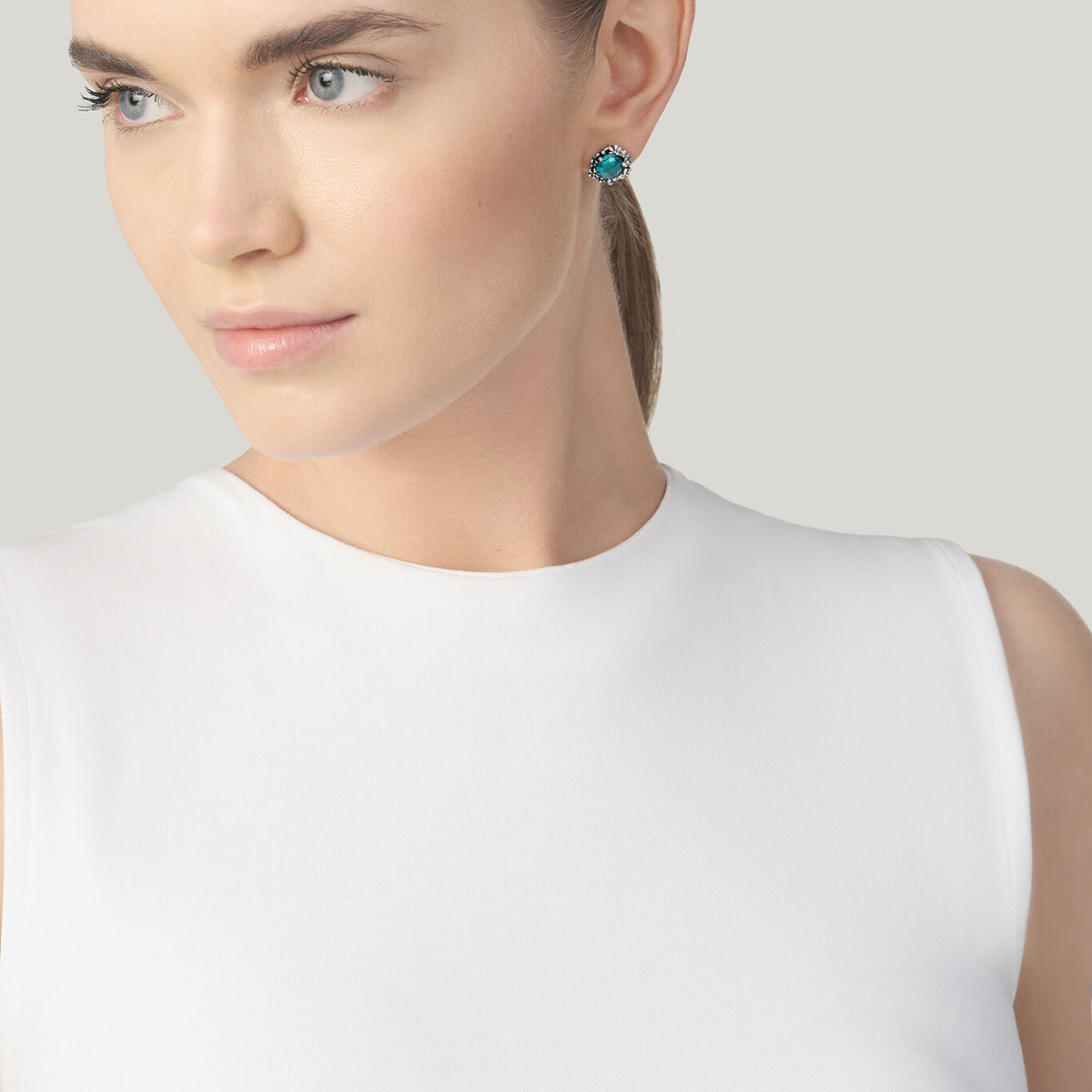Orecchini Blue Ivy in argento 925 e cristalli