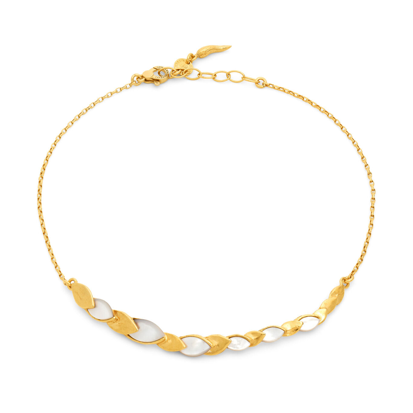 Collana Skin Madreperla Piccola Giovanni Raspini in argento dorato — 42 cm