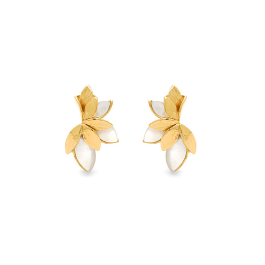 Orecchini Skin Madreperla Giovanni Raspini in argento dorato 18 kt