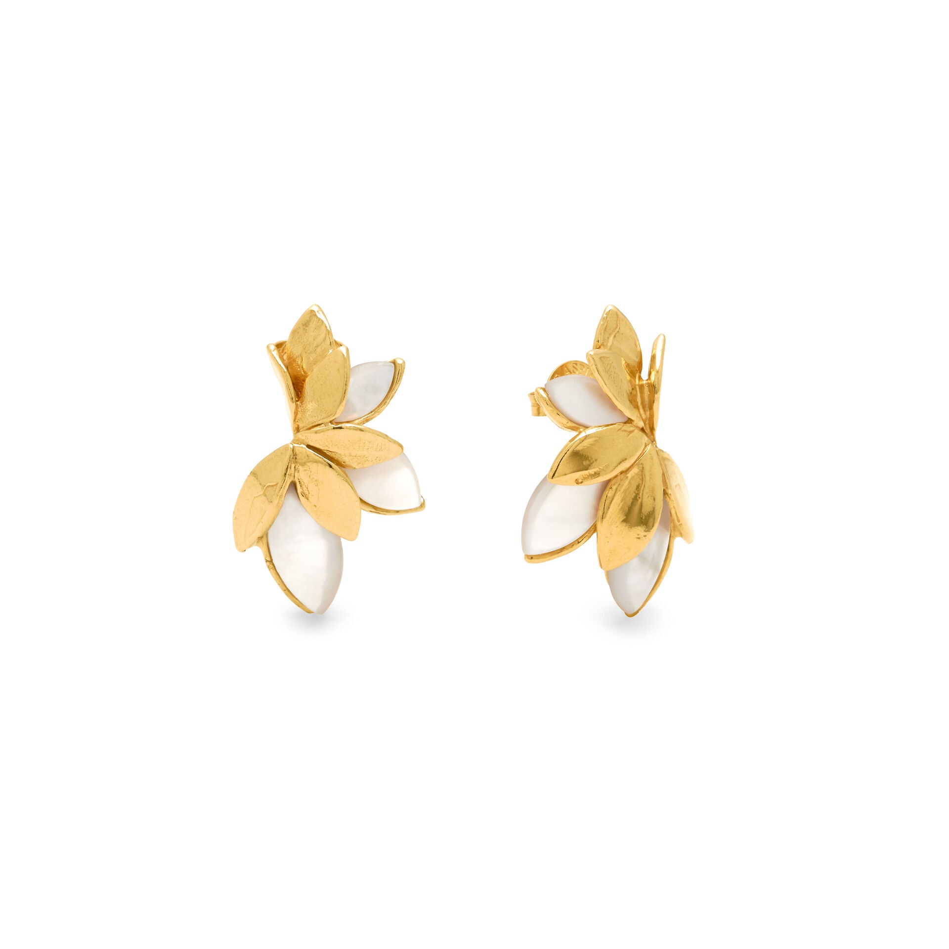 Orecchini Skin Madreperla Giovanni Raspini in argento dorato 18 kt