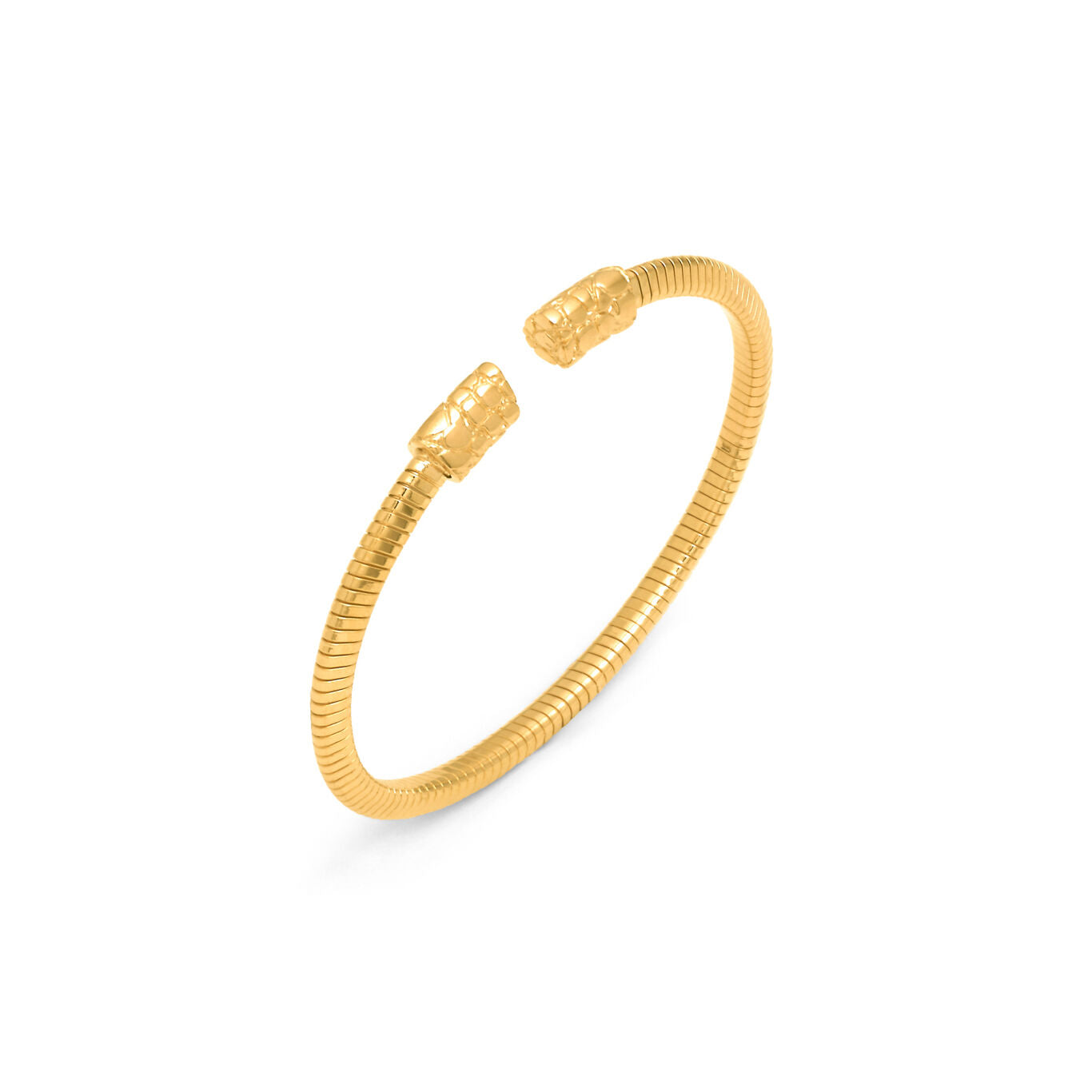 Bracciale Tubogas Croco Piccolo Giovanni Raspini in argento dorato