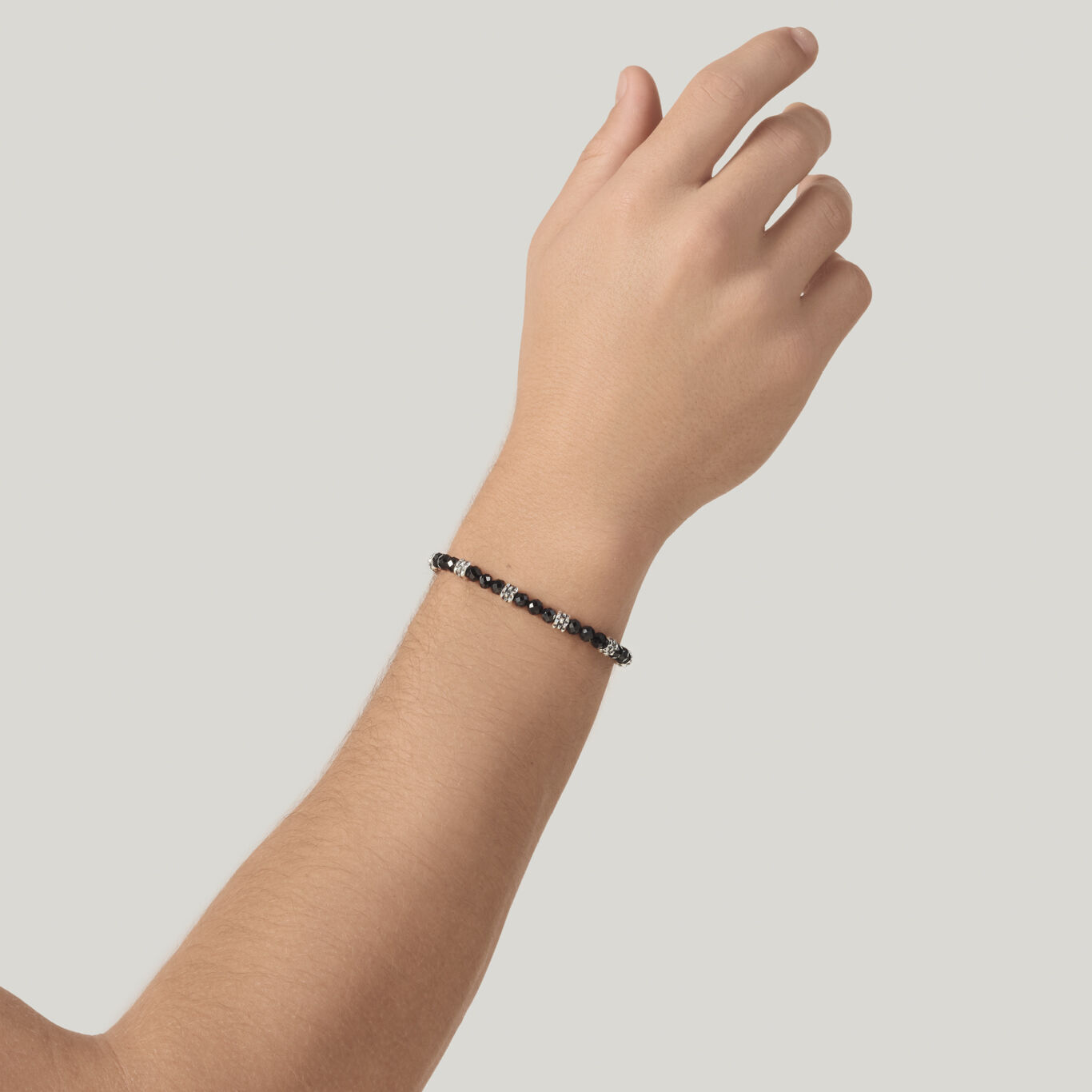 Bracciale Spinello Nero Borchie Giovanni Raspini