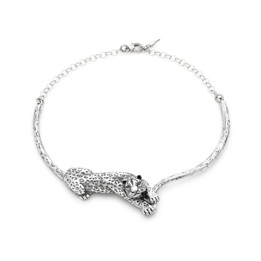 Collana Leopardo Giovanni Raspini in argento 925