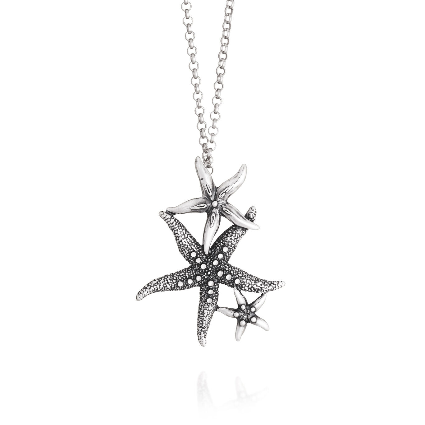 Pendente Stelle Marine Giovanni Raspini in argento 925 — 80 cm