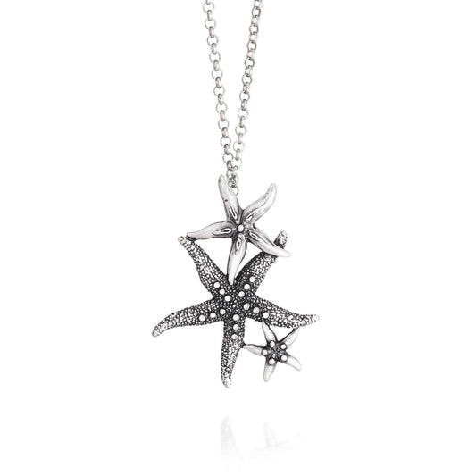 Pendente Stelle Marine Giovanni Raspini in argento 925 — 80 cm