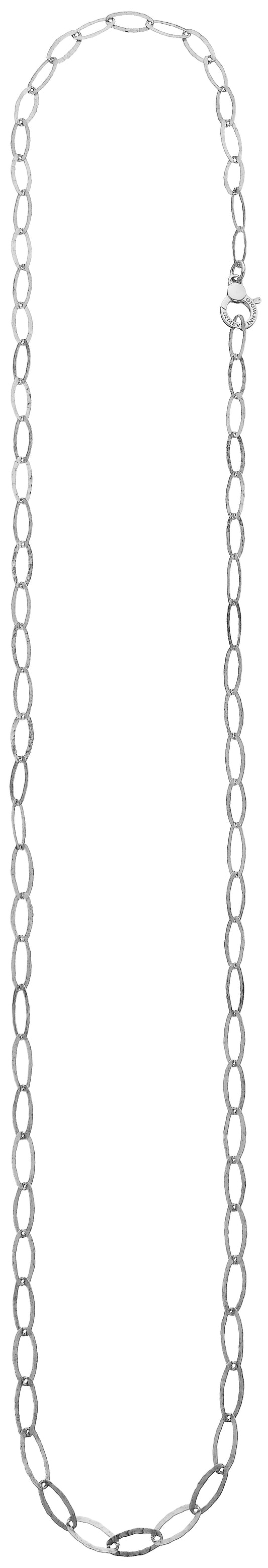 COLLANA MAGLIA OVALE MARTELLATA cm 90