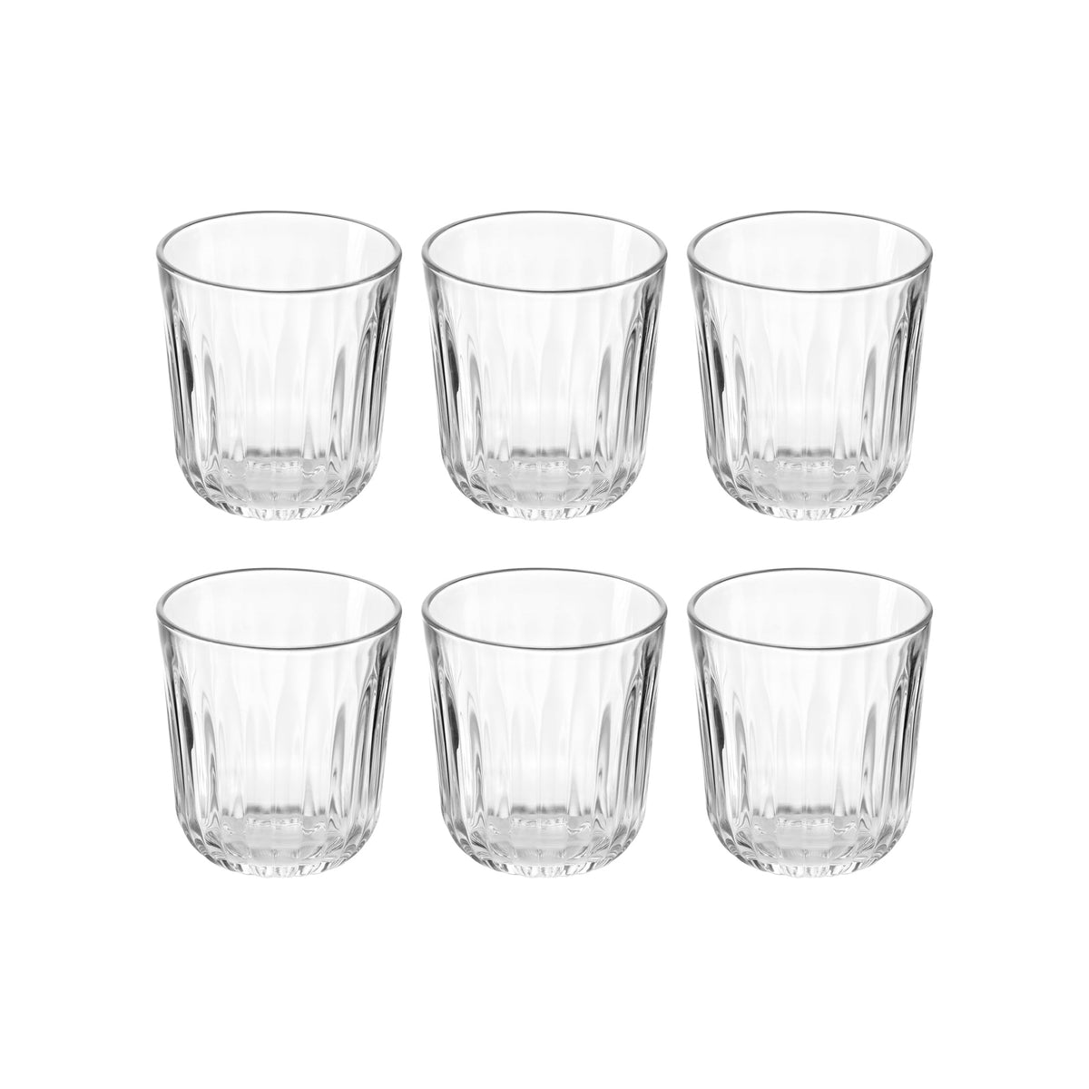 Set 6 Bicchieri in Vetro Everyday Fratelli Guzzini