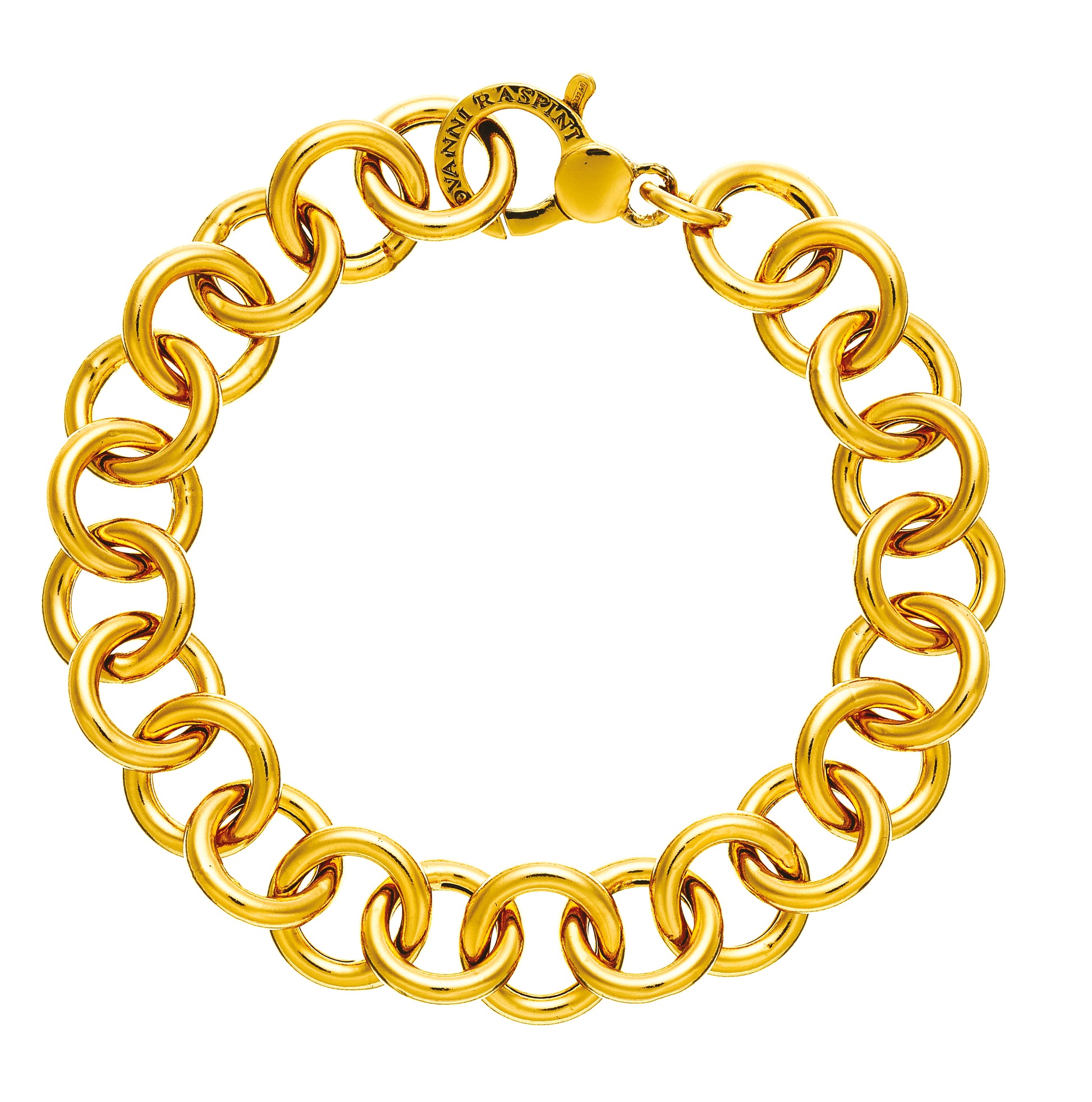 Bracciale Maglia Tonda Dorato cm 20 Giovanni Raspini