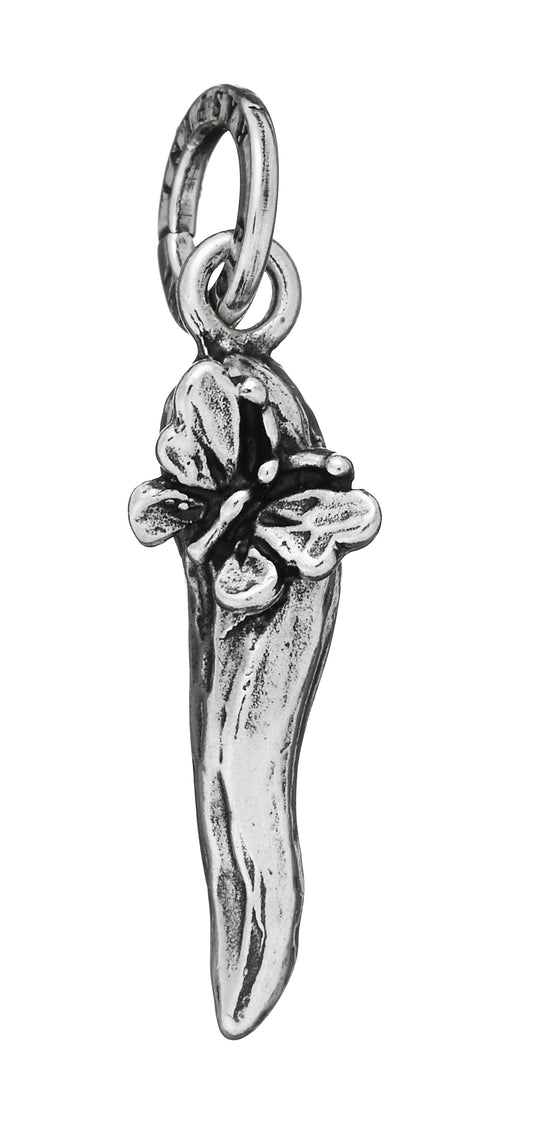 CHARM CORNO PICCOLO FARFALLA