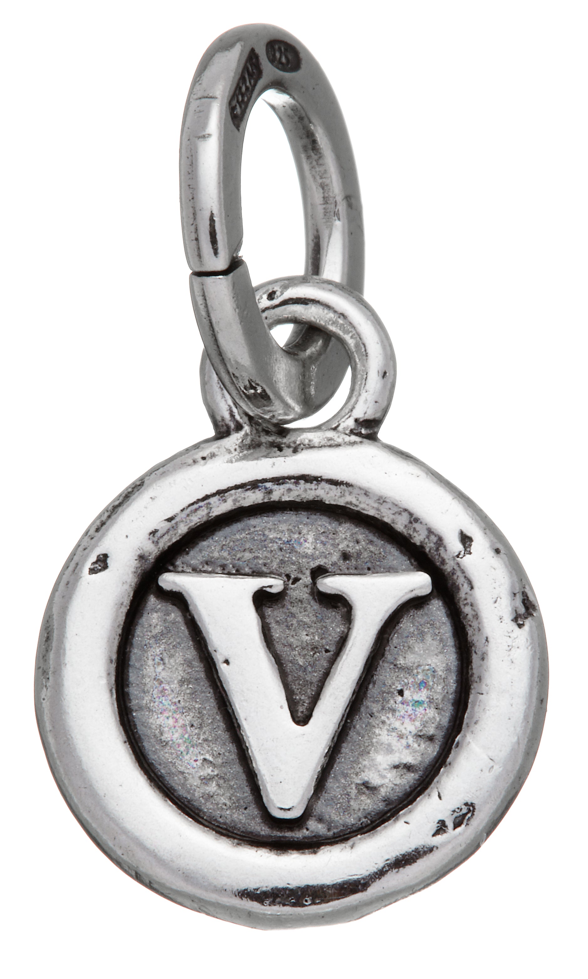 CHARM LETTERA BOTTONE ''V''