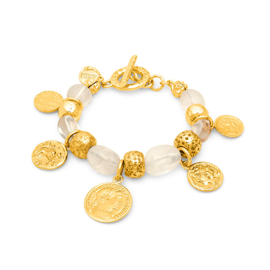 Bracciale Crystal Monete Giovanni Raspini — 21 cm