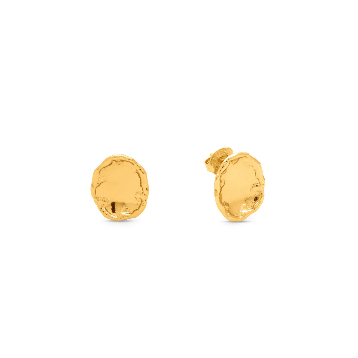 Orecchini Yuma Piccoli in bronzo dorato