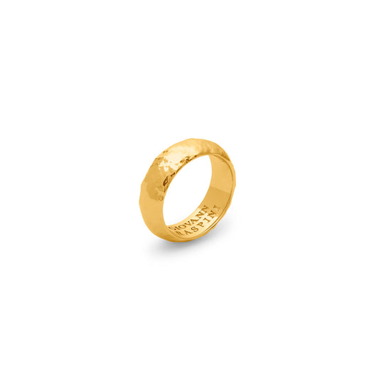 Anello Sand bronzo e bagno oro 18 kt