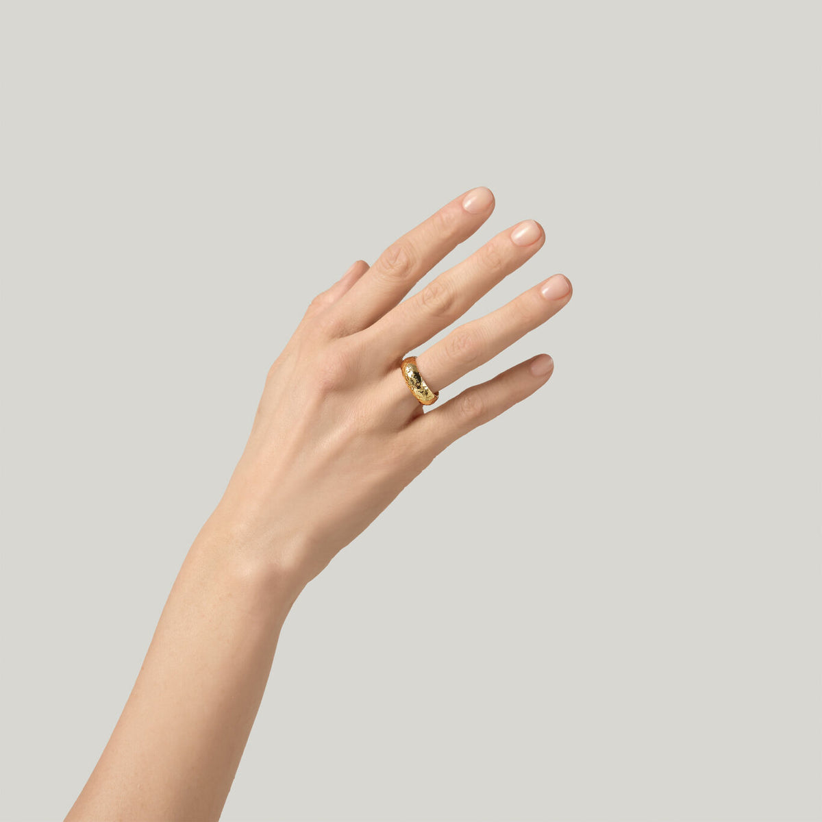 Anello Sand bronzo e bagno oro 18 kt