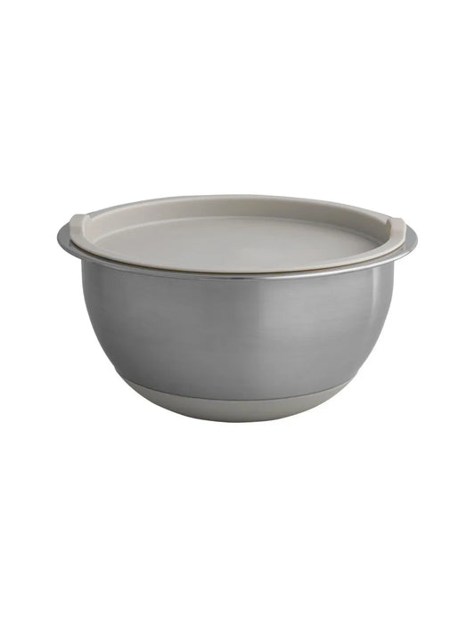 Contenitore Bombetta con Base e Tappo Tortora in Inox e Silicone grande