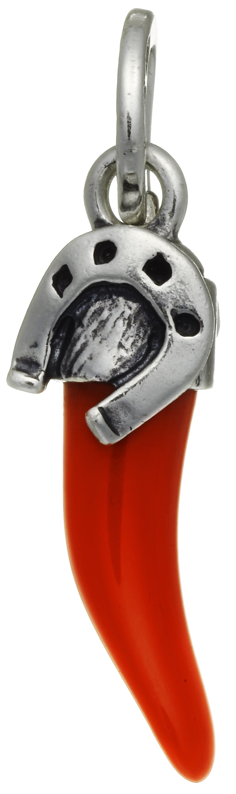 CHARM CORNO ROSSO FERRO DI CAVALLO