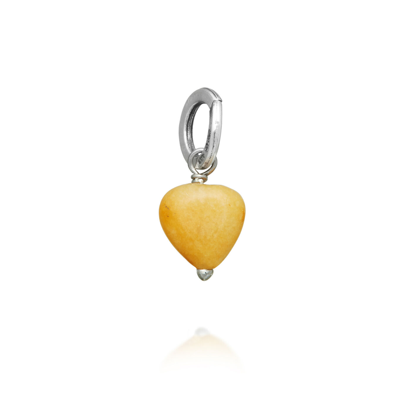 Charm Cuore Avventurina Gialla Giovanni Raspini in argento 925