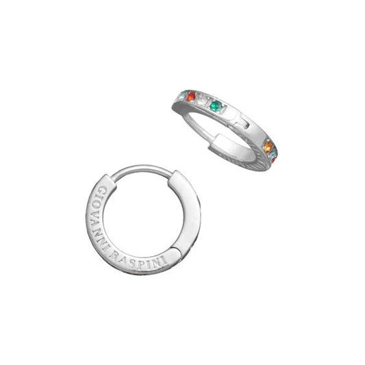 Orecchini huggie crystal color Giovanni Raspini