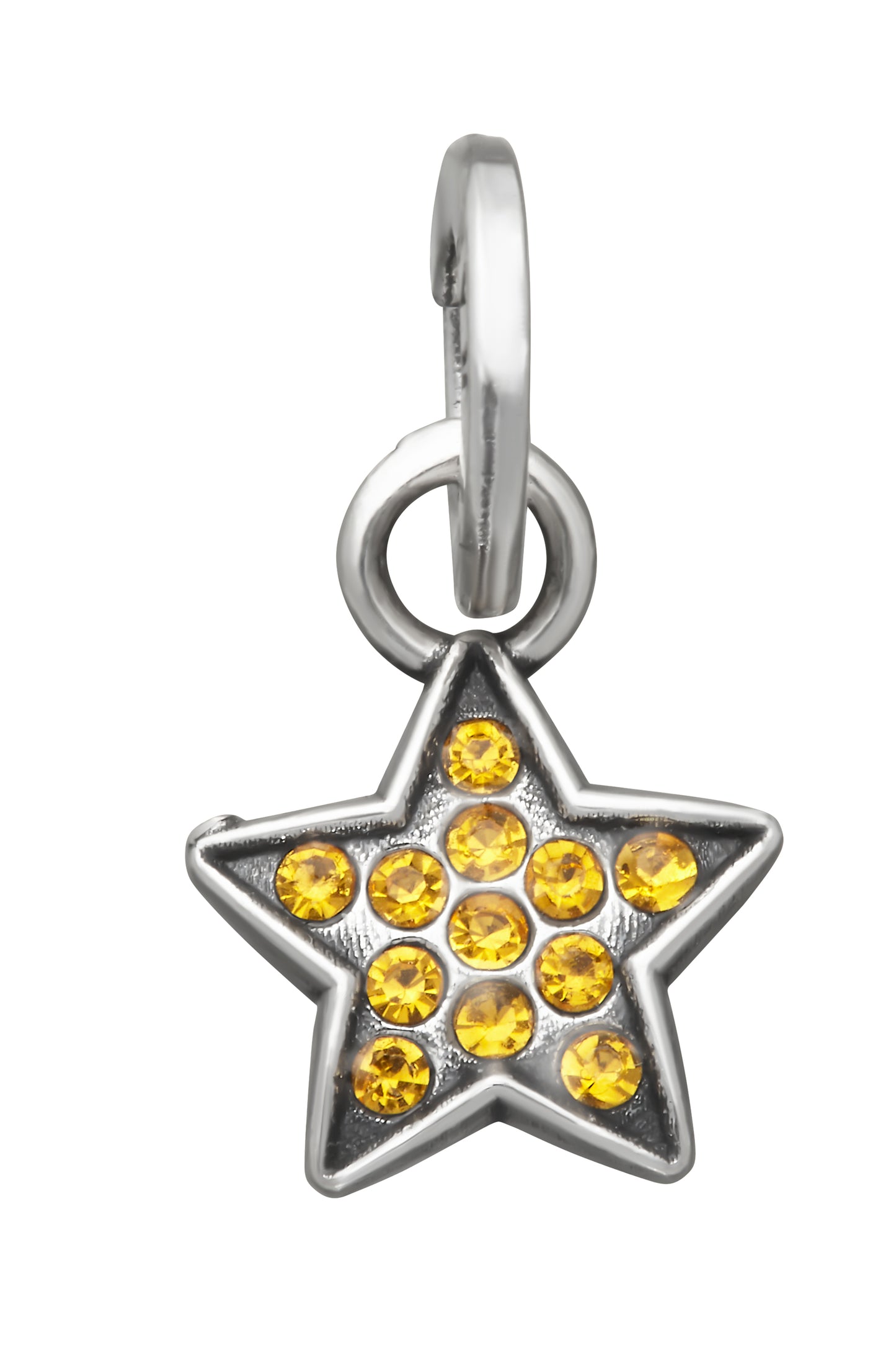 MINI CHARM STELLA CRYSTAL GIALLO