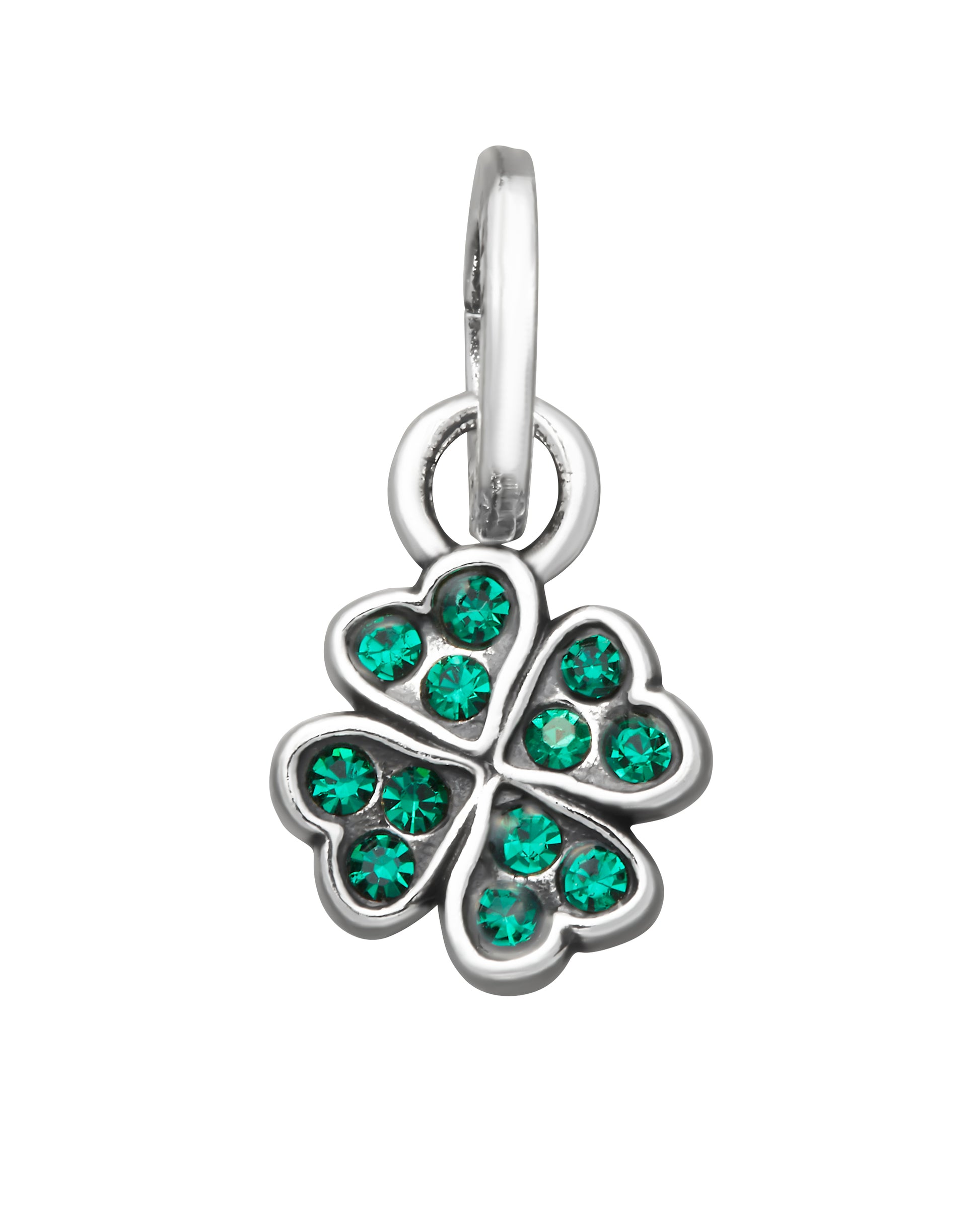 MINI CHARM QUADRIFOGLIO CRYSTAL VERDE